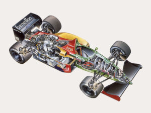 Benetton F1 Asymmetric Front Suspension