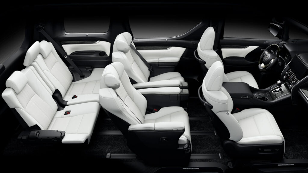 Lexus LM 7 seat configuration