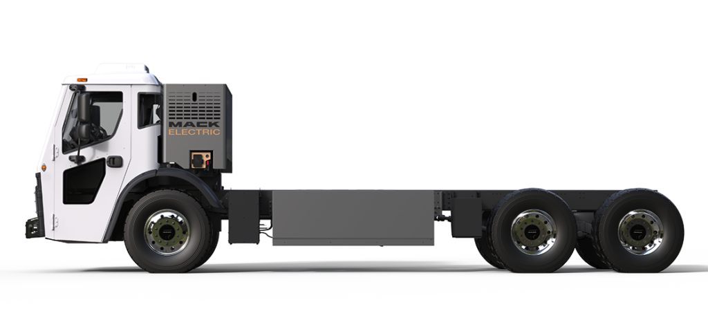 mack lr electric drivers side view