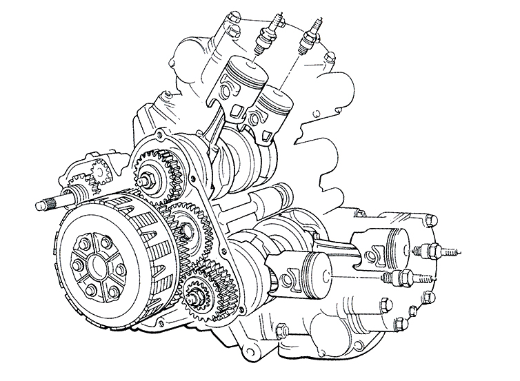 rzv500r v4 engine