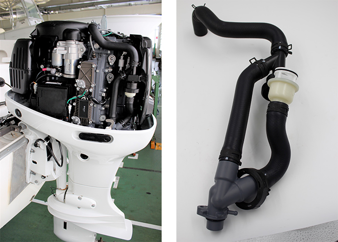 Suzuki outboard motor with Micro Plastic Collecting Device