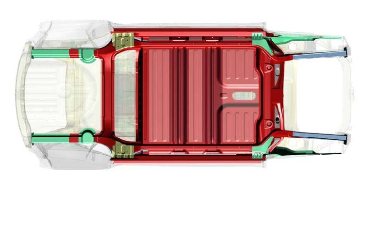 non structural battery tray configuration rotated