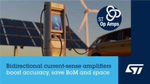 STMicroelectronics New Bidirectional Current Sense Amplifier TSC2020