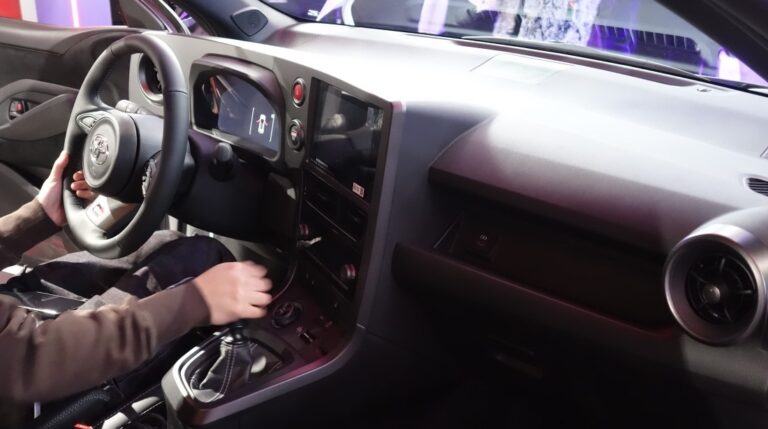 2024 Toyota GR Yaris cockpit shift lever