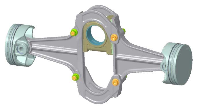 SYTECH S415 TC connecting rod pistons
