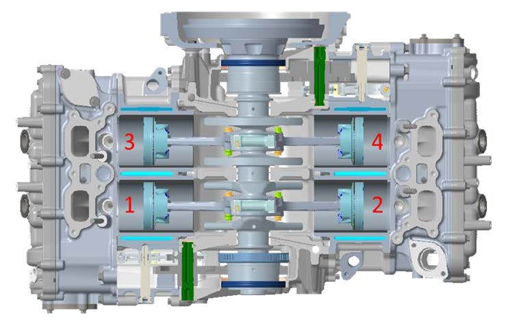 SYTECH S415 TC opposed cylinder