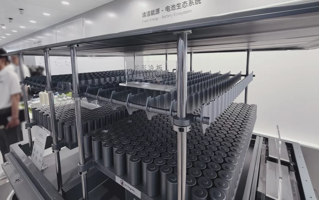 Chery Large Cylindrical Battery snake cold plate