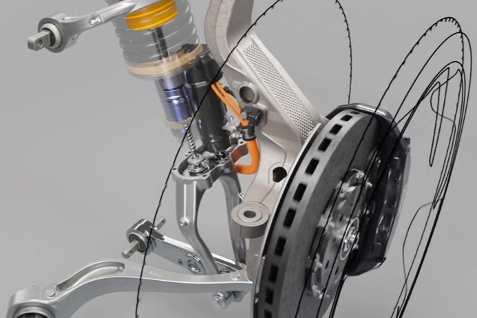 Ferrari Luce front active suspension