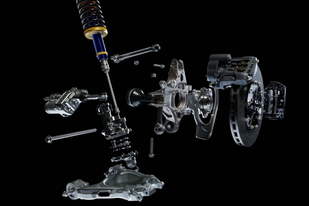 Ferrari Luce suspension system