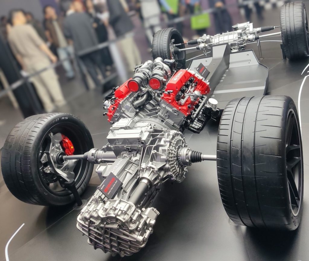 GWM Dedicated Mid Engined Platform Architecture drivetrain