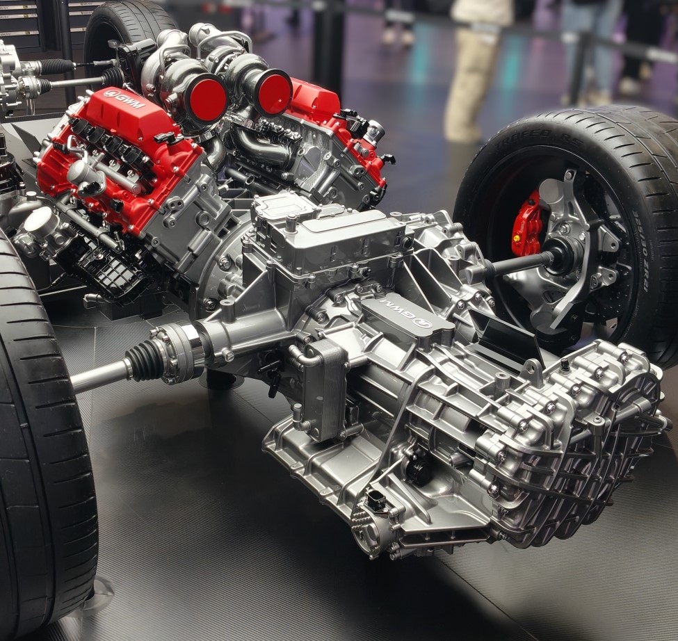 GWM Dedicated Mid Engined V8 Platform transmission