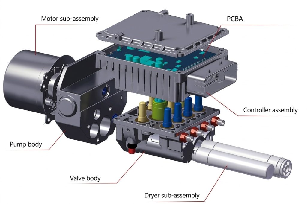 KHAT Closed Loop Air Supply Unit exploded view