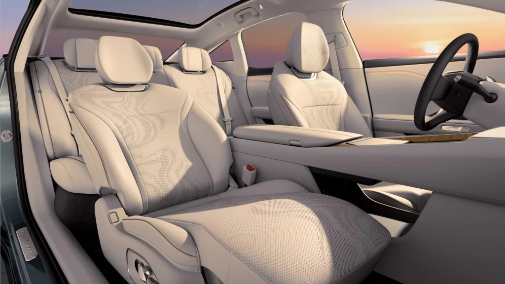 Toyota bZ7 BEV seats interior